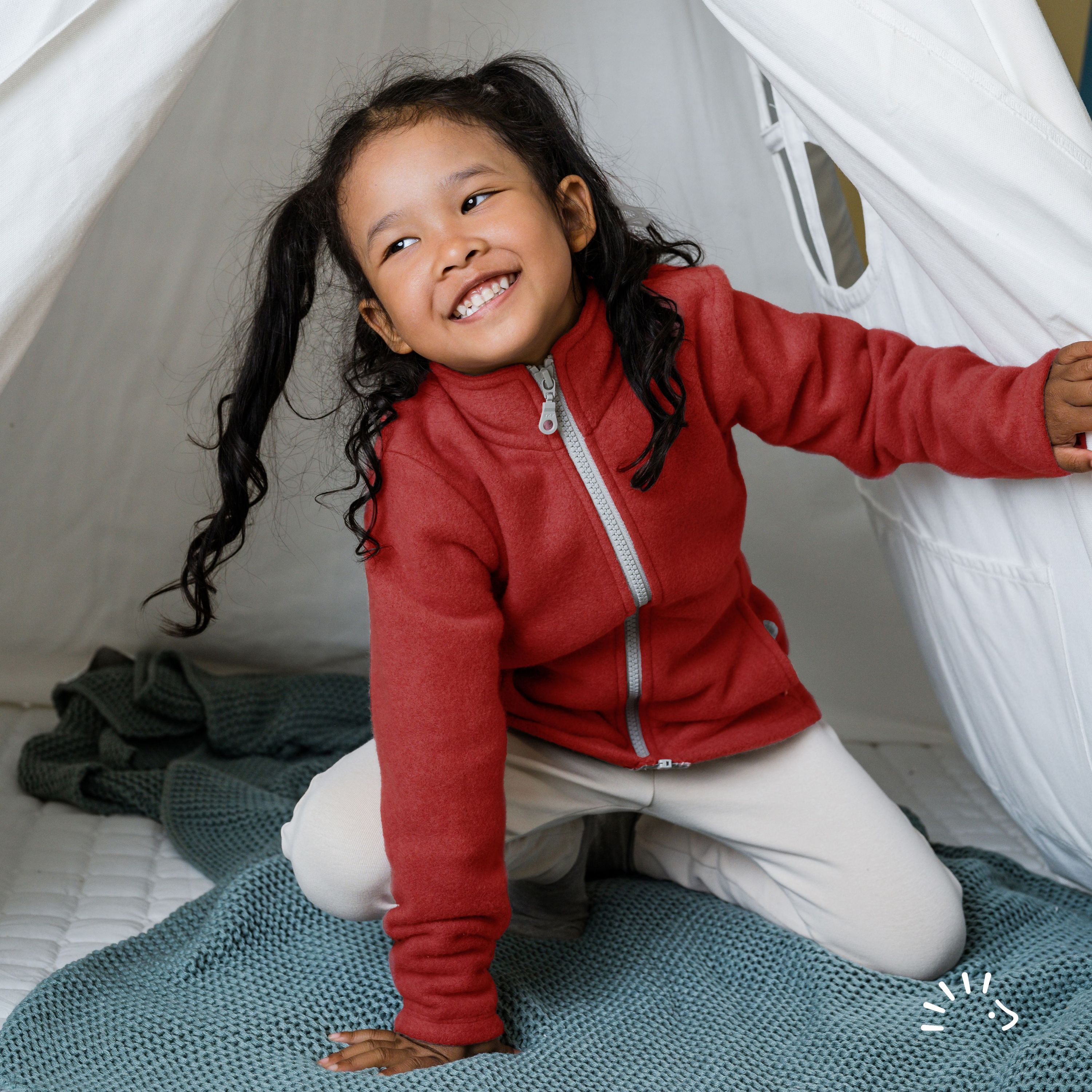 Fleece Jacket Popolini Walkjacke Popolini Wollfleece Jacke Iobio