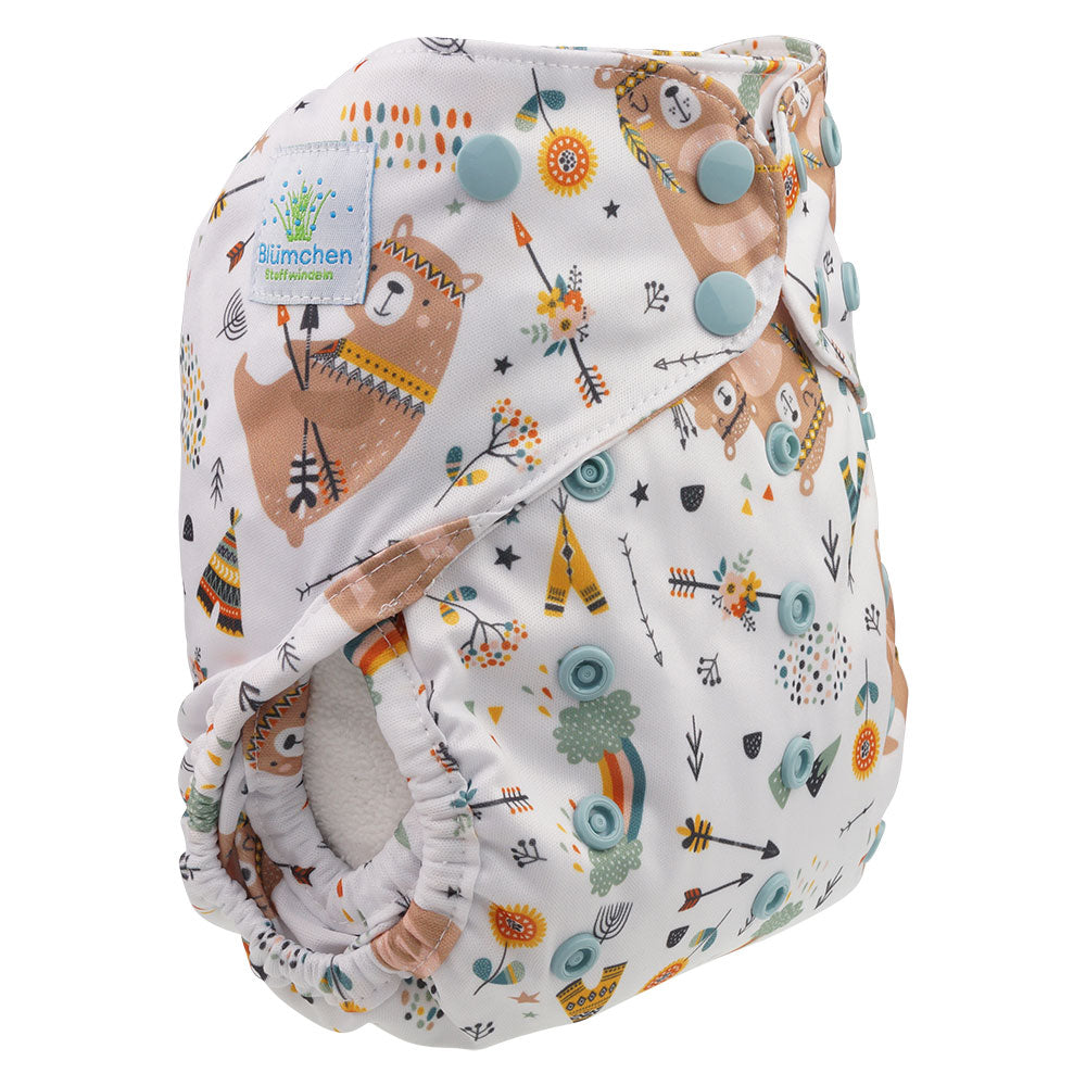 Blümchen Überhose Druck OneSize (4-16kg)