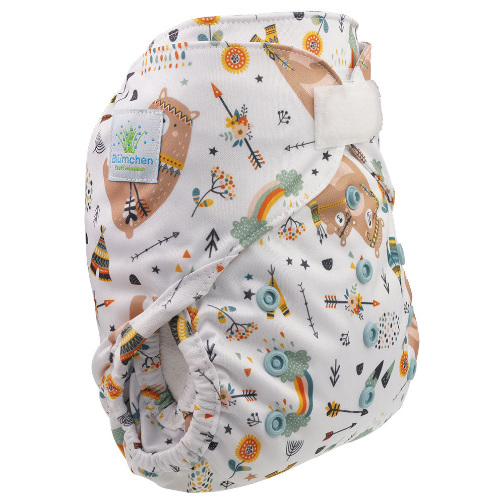 Blümchen Überhose  Klett OneSize (4-16kg)