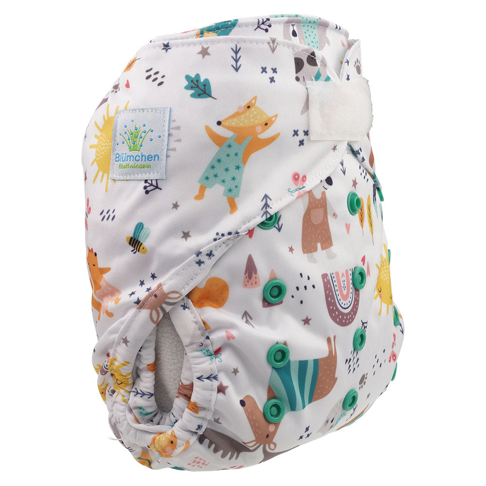 Blümchen Überhose  Klett OneSize (4-16kg)