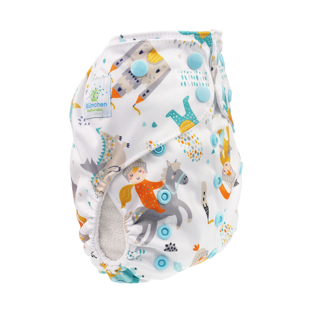 Blümchen Pocketwindel OneSize Druckverschluss