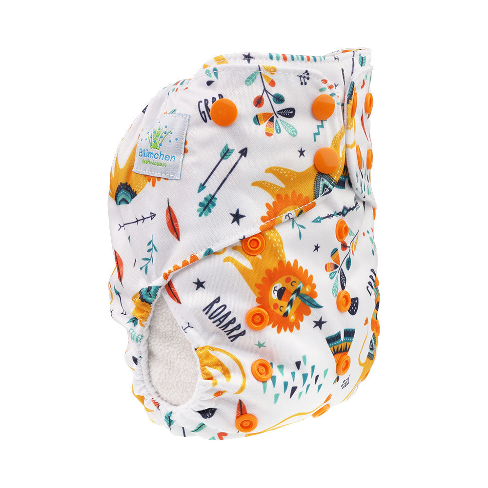 Blümchen Pocketwindel OneSize Druckverschluss