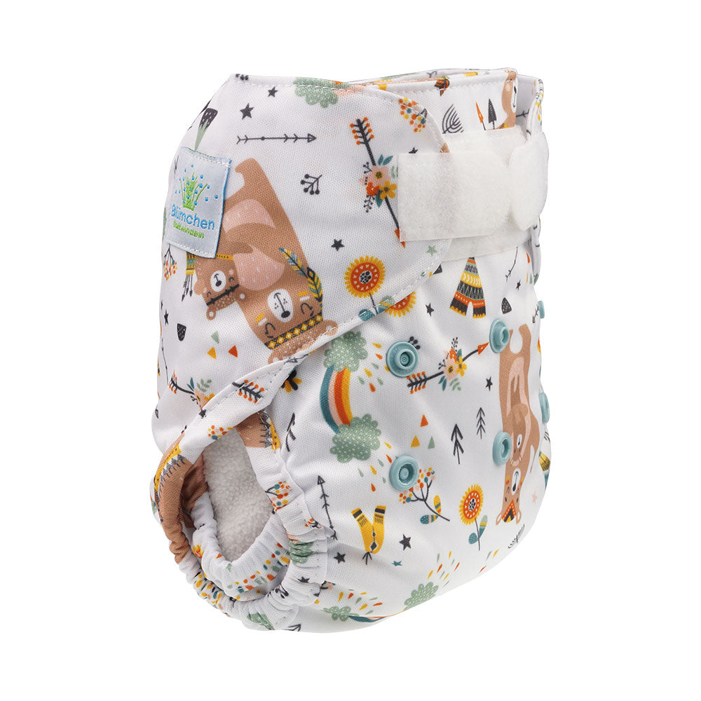 Blümchen Überhose PUL für Neugeborene