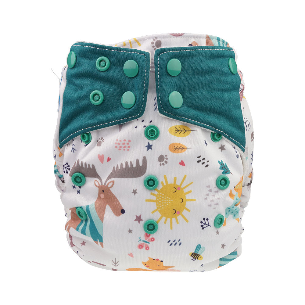 Blümchen All In One Bamboo Onesize (4-15kg) with snap closure