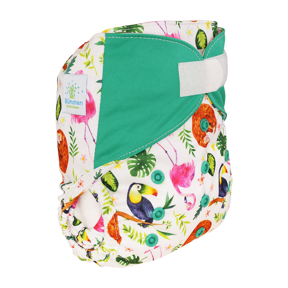 Blümchen Überhose  Klett OneSize (4-16kg)