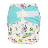 Blümchen pocket diaper one size Velcro fastener