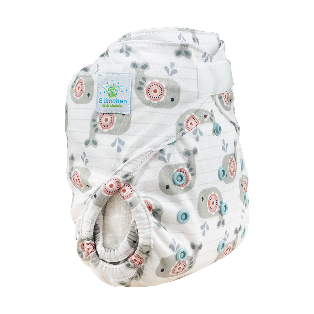 Blümchen Überhose  Klett OneSize (4-16kg)