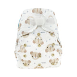 Blümchen 2 in 1 Ecoshell Überhose Onesize Klett