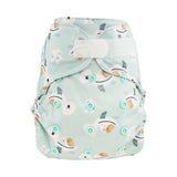 Blümchen 2 in 1 Ecoshell Überhose Onesize Klett