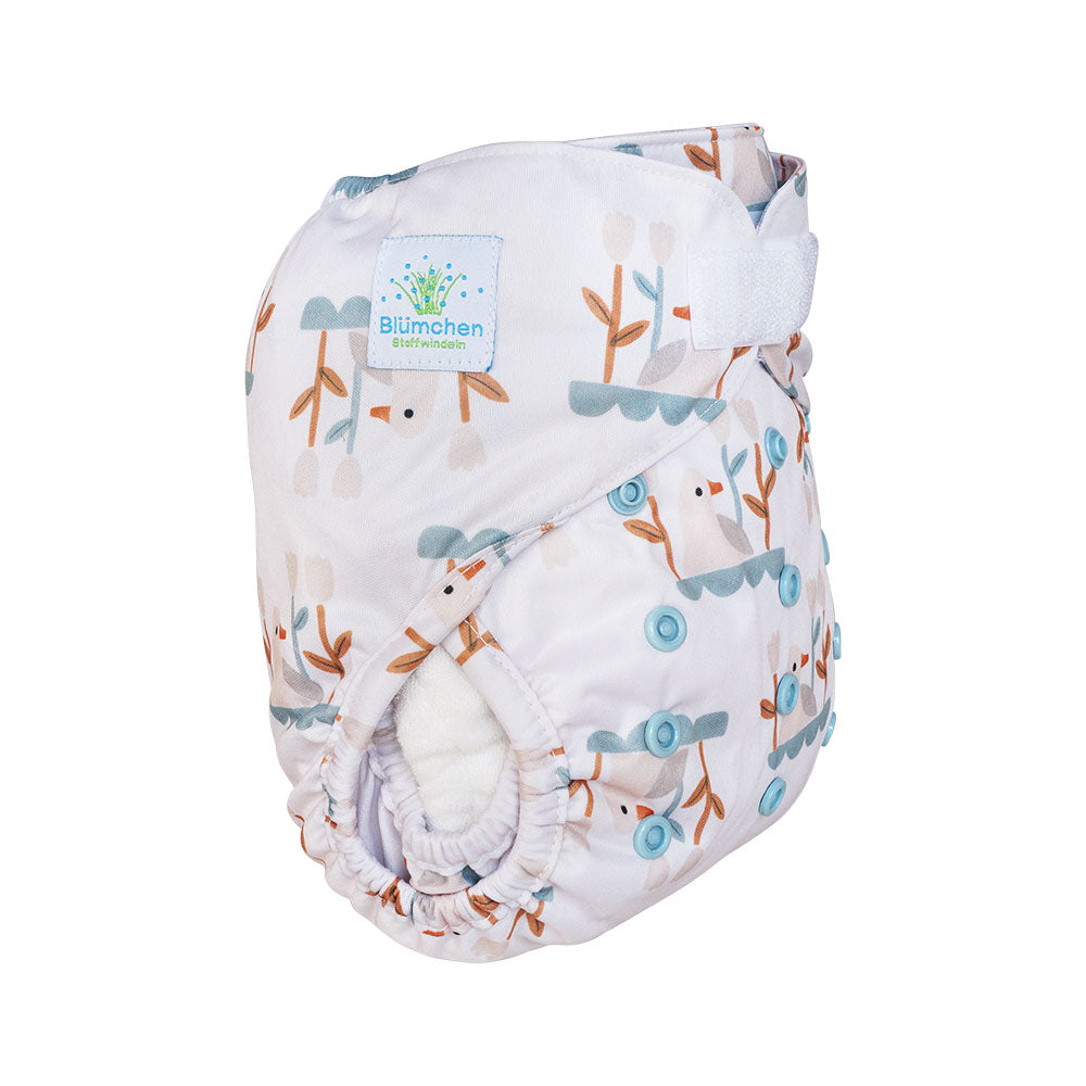 Blümchen Überhose  Klett OneSize (4-16kg)