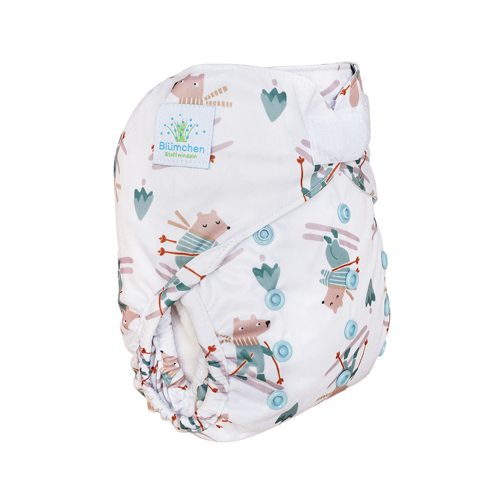 Blümchen Überhose  Klett OneSize (4-16kg)