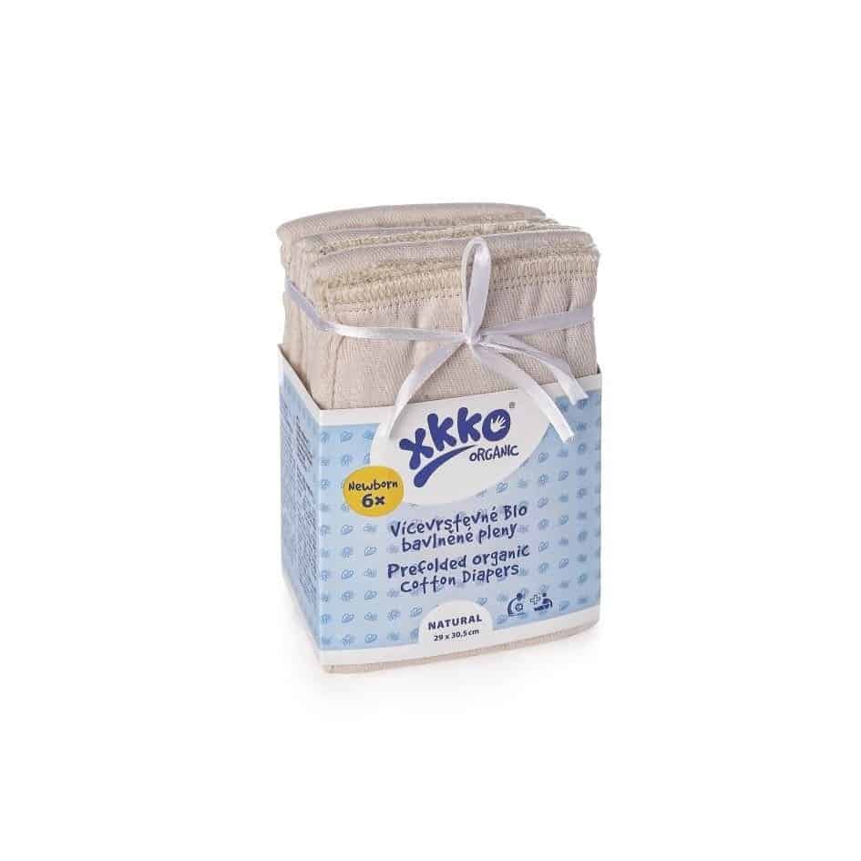 XKKO Prefolds Biobaumwolle 6 Stück