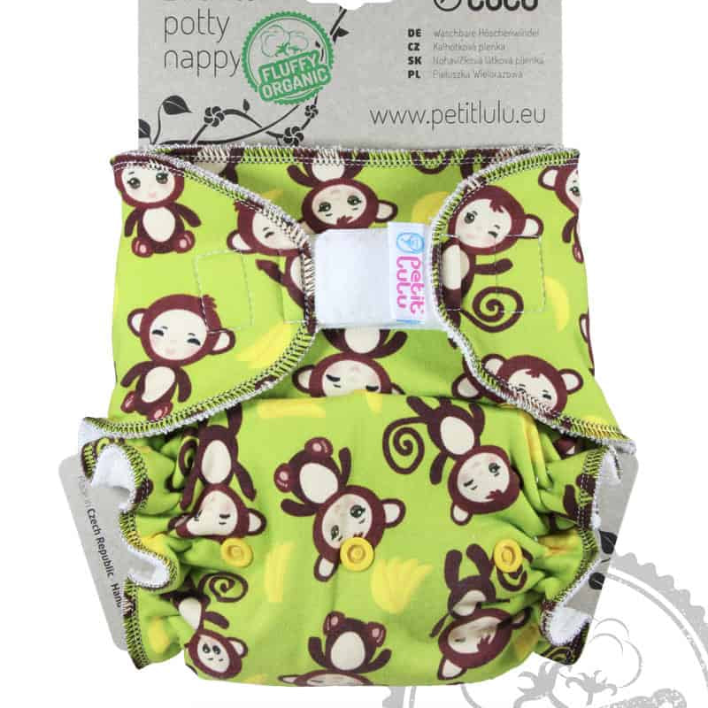 Petit Lulu Maxi night diaper "Fluffy Organic" 7 - 16 kg