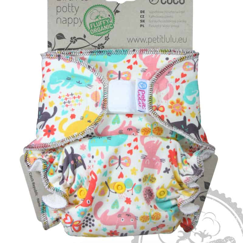 Petit Lulu Höschenwindel "Fluffy Organic" Onesize 4 - 15 kg