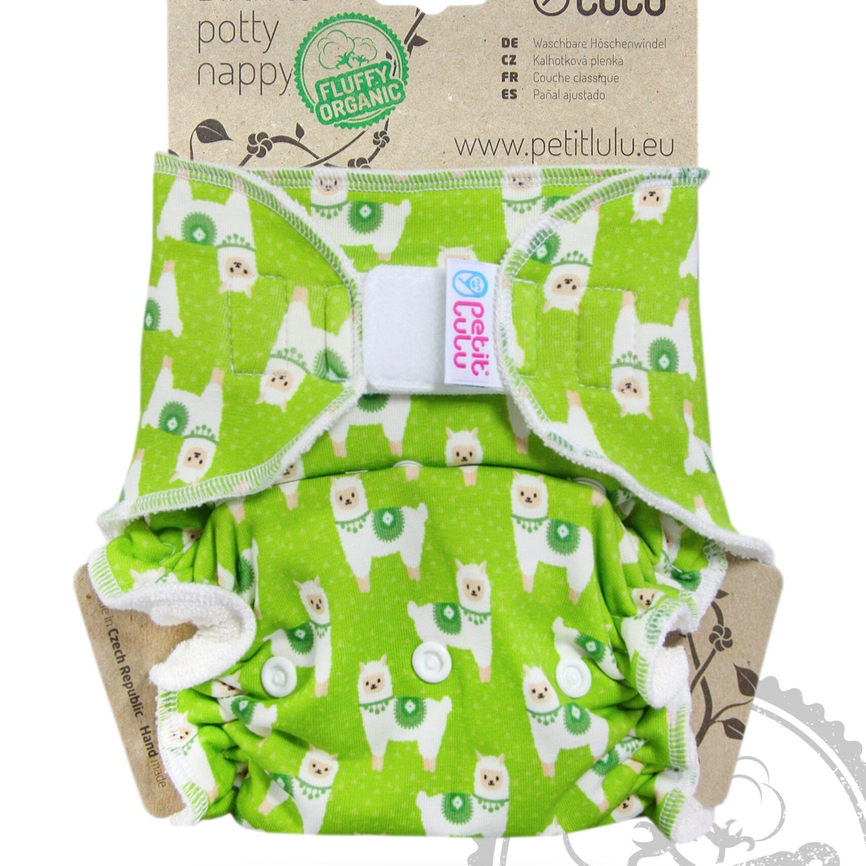 Petit Lulu Höschenwindel "Fluffy Organic" Onesize 4 - 15 kg