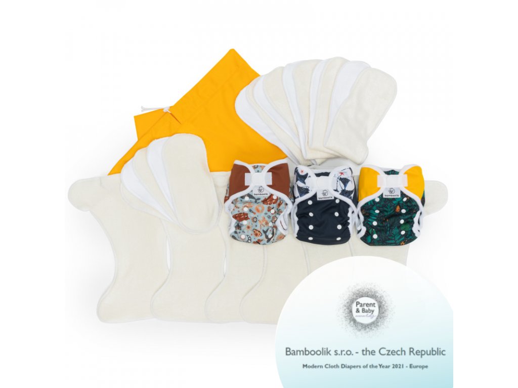 Bamboolik mittleres Windelset
