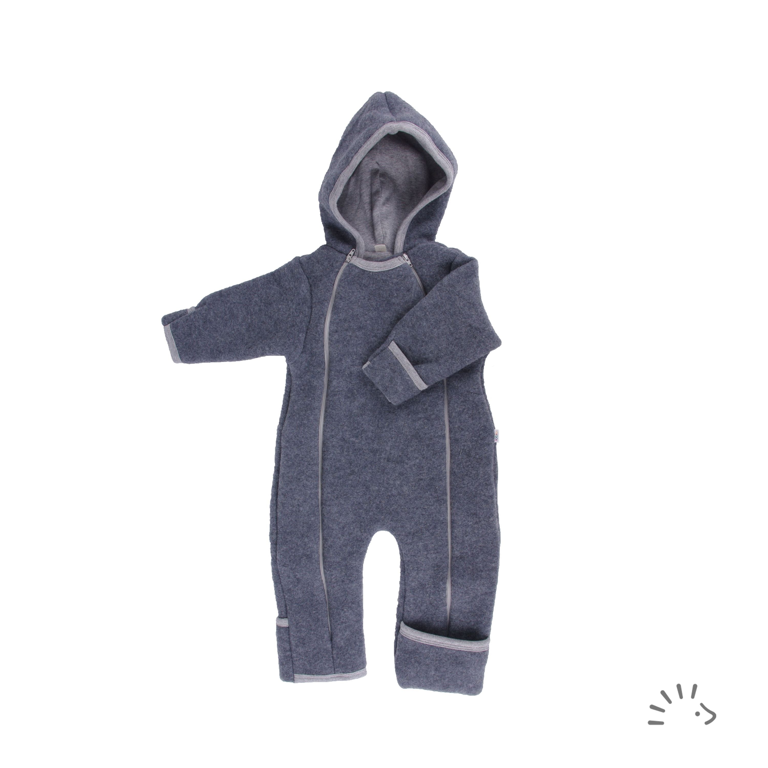 Popolini Wollfleece Baby Overall GOTS