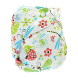 Blümchen One-Size Slimfit Cuddly Panty Diaper Organic Cotton Snap Fastener (3-15kg)
