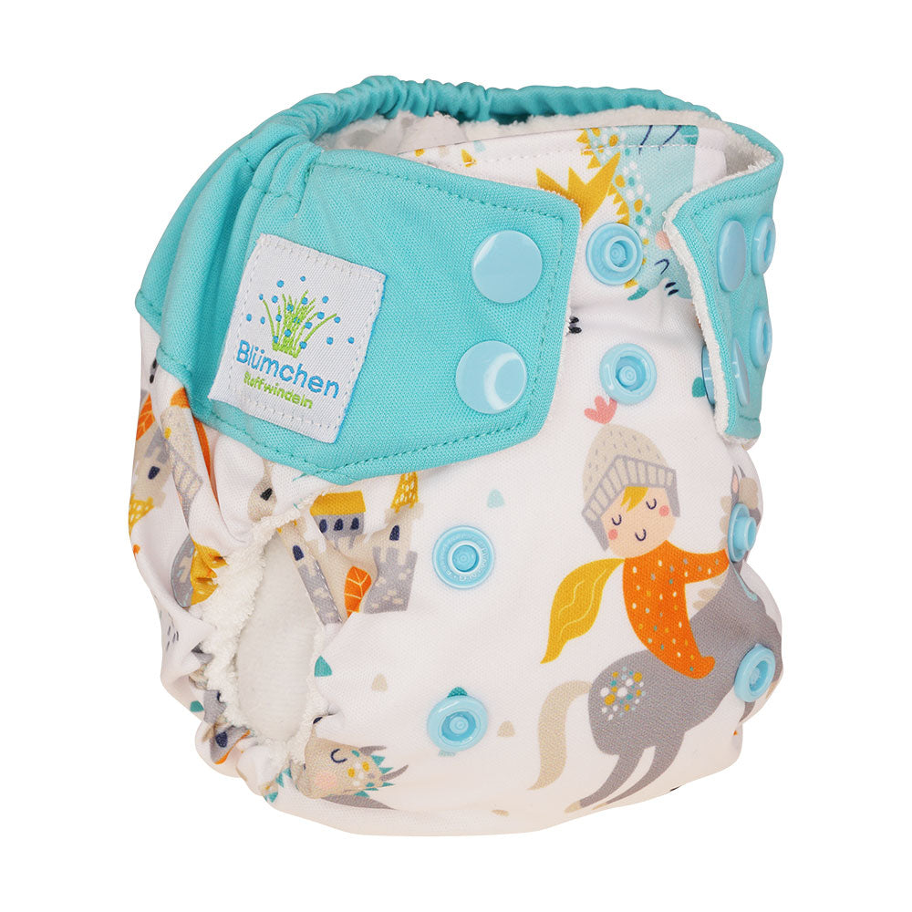 Blümchen Newborn All-in Pocket Diaper Bamboo Print (2-4kg)