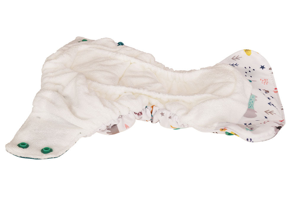 Blümchen Newborn All-in Pocket Diaper Bamboo Print (2-4kg)
