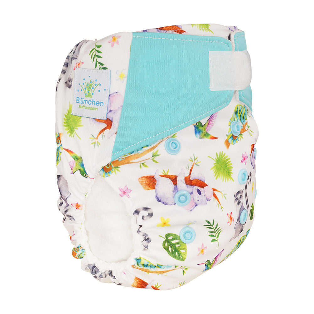 Blümchen All In One Bamboo Onesize (4-15kg) with Velcro fastener