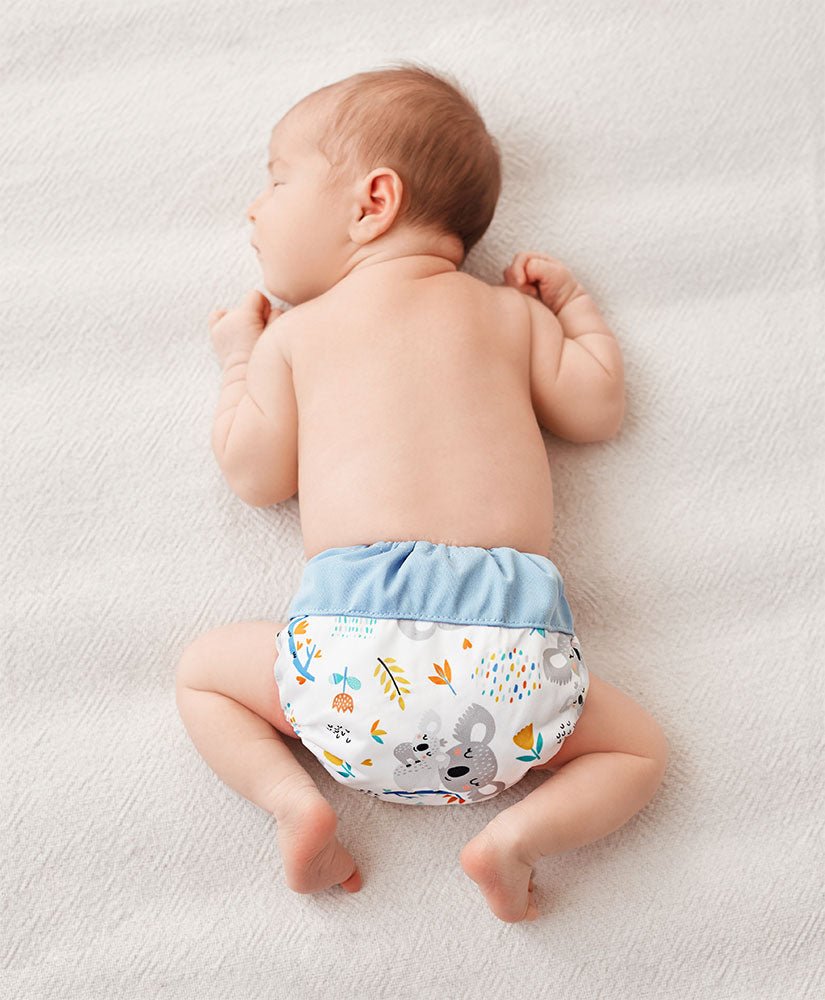 Blümchen Newborn All-in Pocket Diaper Bamboo Print (2-4kg)