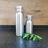Lenolana Trinkflasche isoliert Bambusdeckel