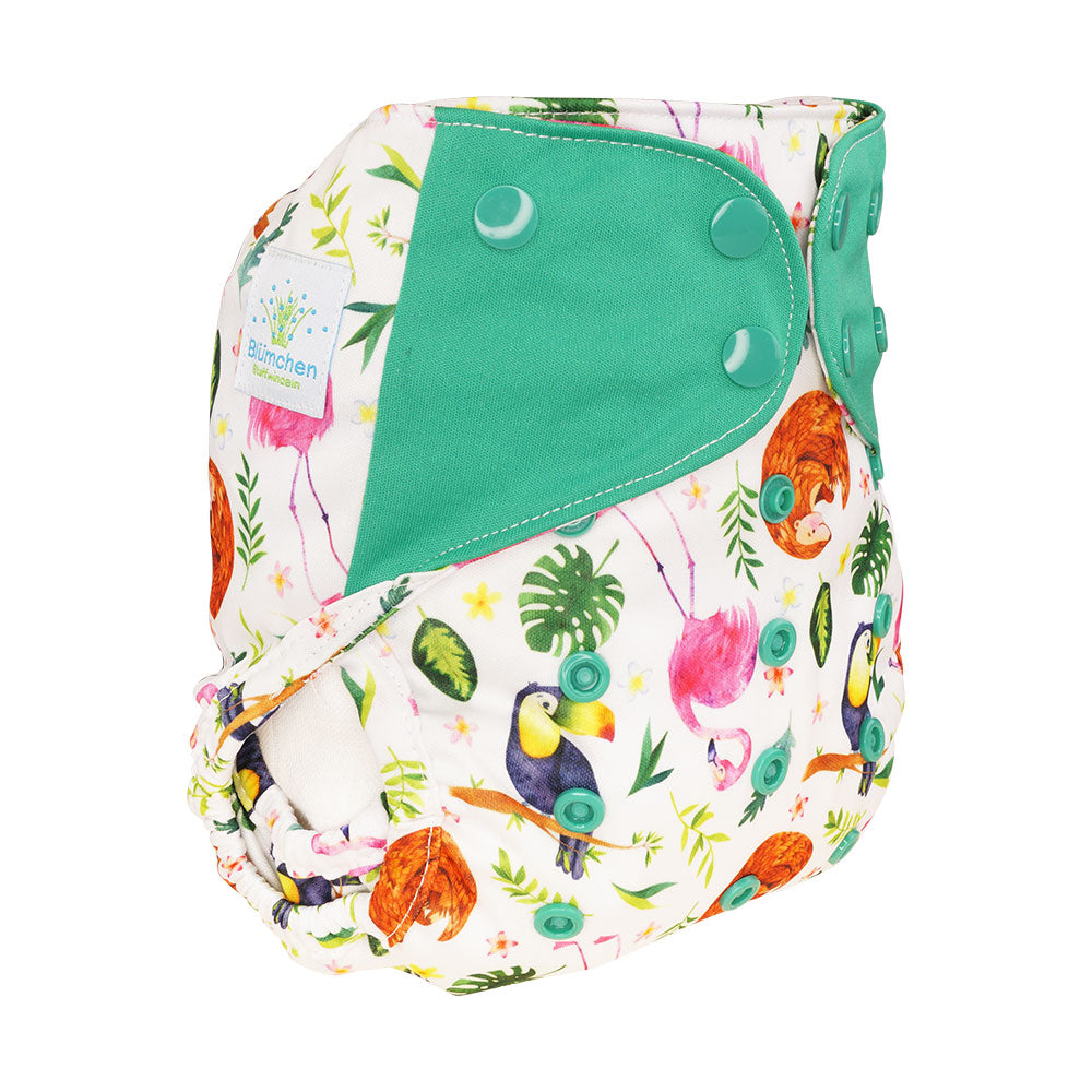 Blümchen Überhose Druck OneSize (4-16kg)