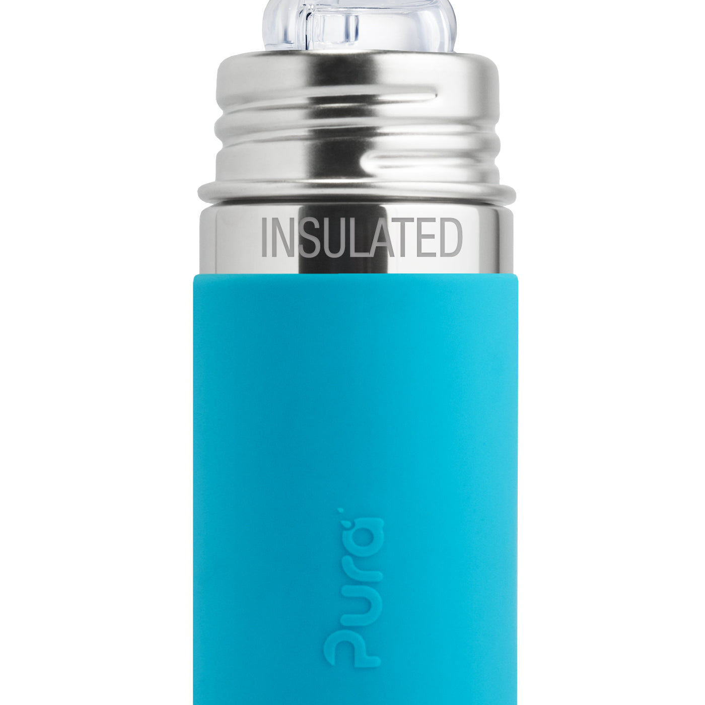 Purakiki isolierte Trinkflasche 250 ml Strohhalm