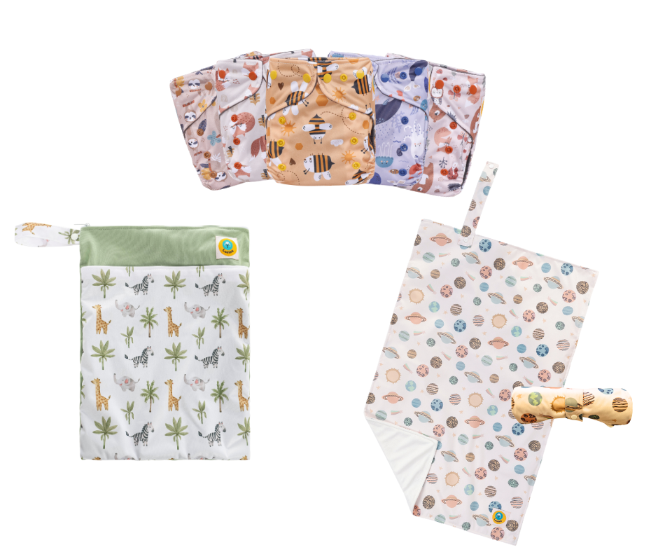 Lumina Tages- Kita Paket Bambuskohle Pocketwindel