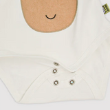Sticklett baby bodysuit short sleeve white
