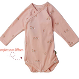 Sticklett Baby Wickelbody langarm mit Hasen