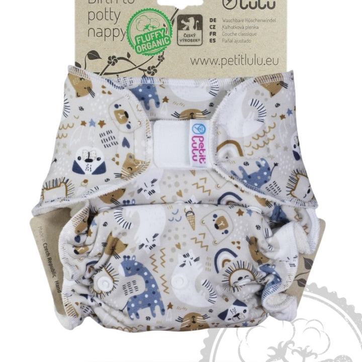 Petit Lulu Maxi night diaper "Fluffy Organic" 7 - 16 kg