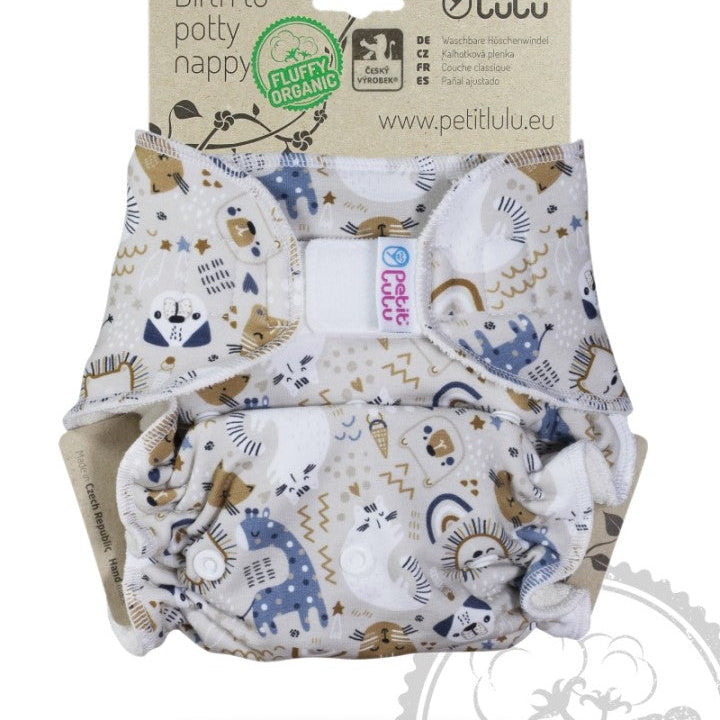 Petit Lulu Höschenwindel "Fluffy Organic" Onesize 4 - 15 kg